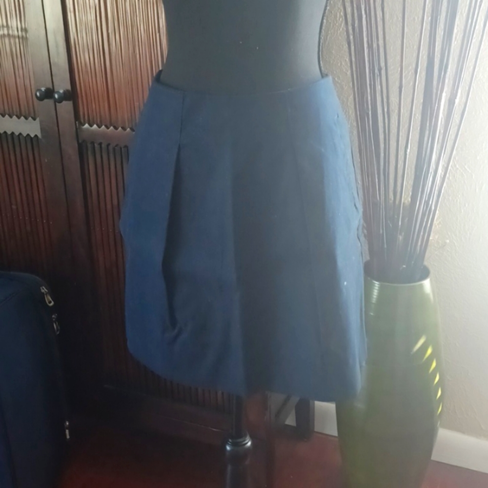 J.Crew Navy Mini Skirt with Pockets